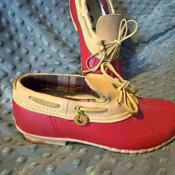 The Original Sporto Vintage Daria Red Duckβ Boot, Rain Boot, Sz 7 - Picture 3 of 7